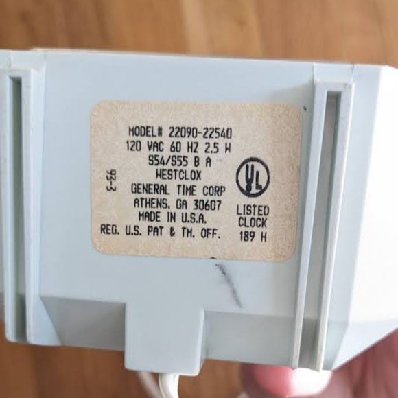 90s Precious Moments Small Plug In Alarm Clock. Sending You My Love Quote - Picture 8 of 8